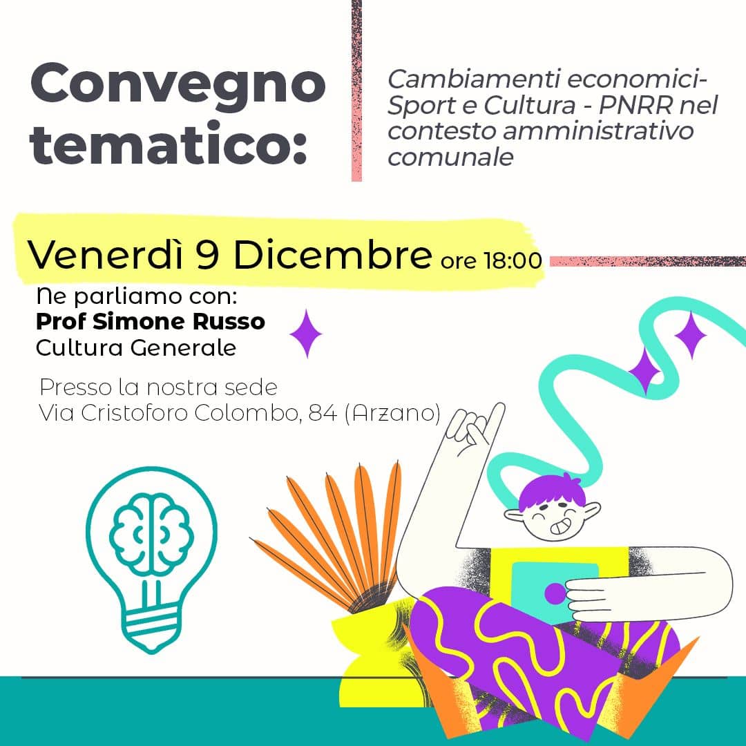 YMA, convegno tematico: Cambiamenti economici – Sport e Cultura – PNRR nel contesto amministrativo