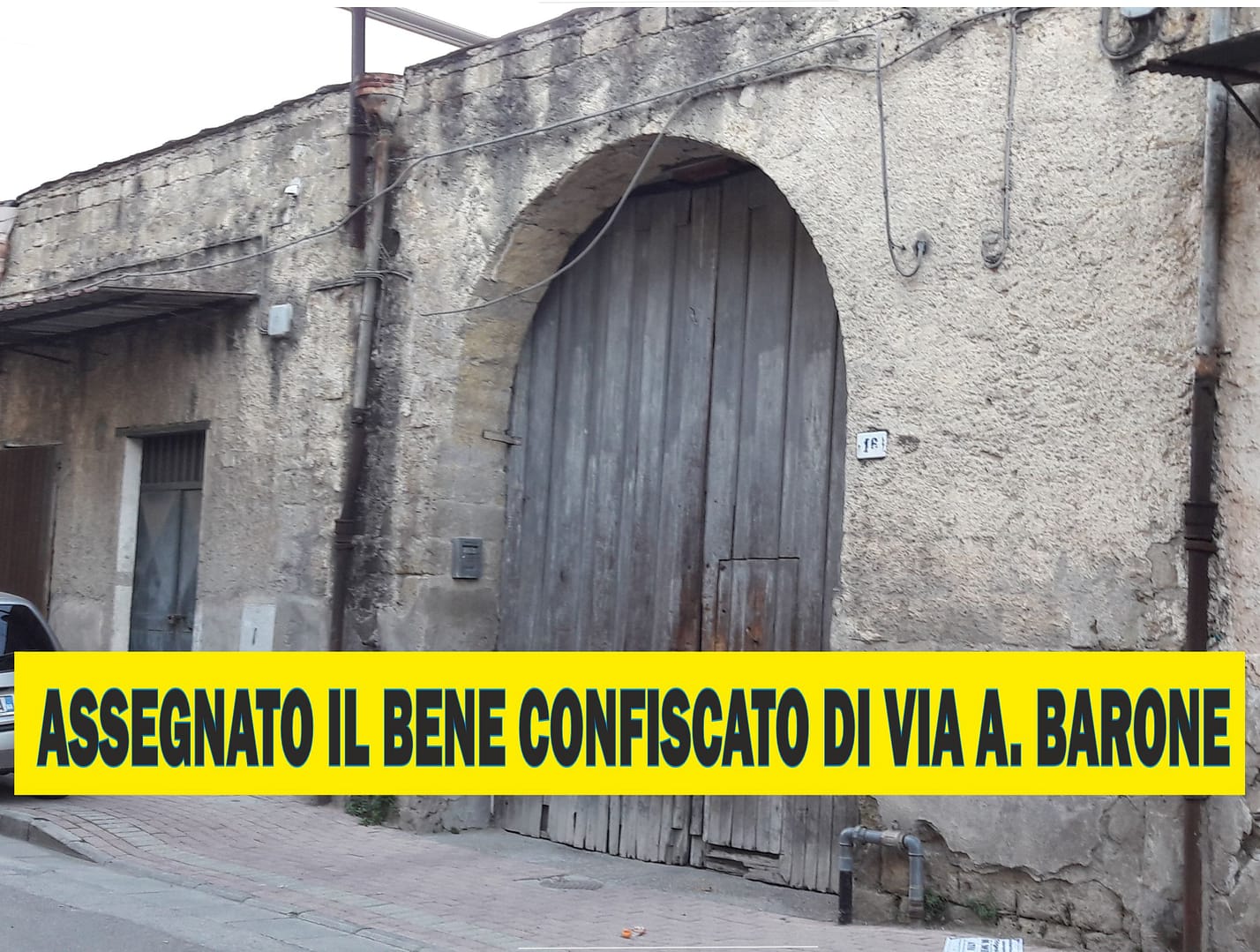 Assegnato il bene confiscato di via Alberto Barone