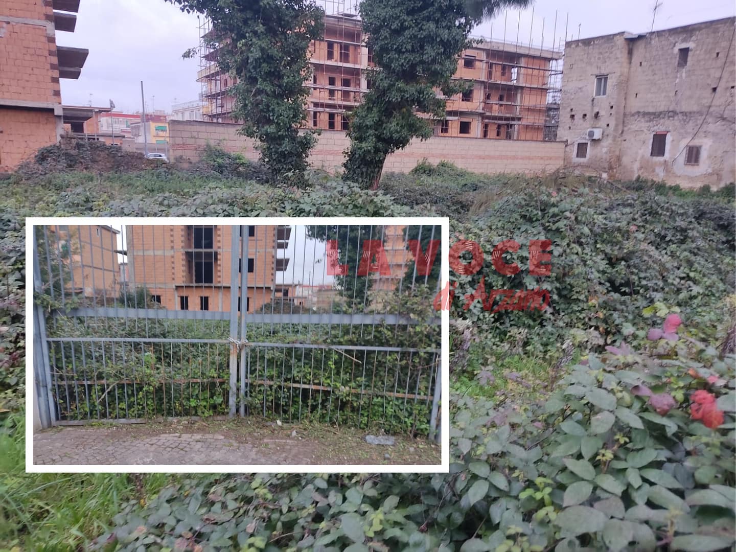 E’ di proprietà del Comune il terreno incolto adiacente il parco pubblico