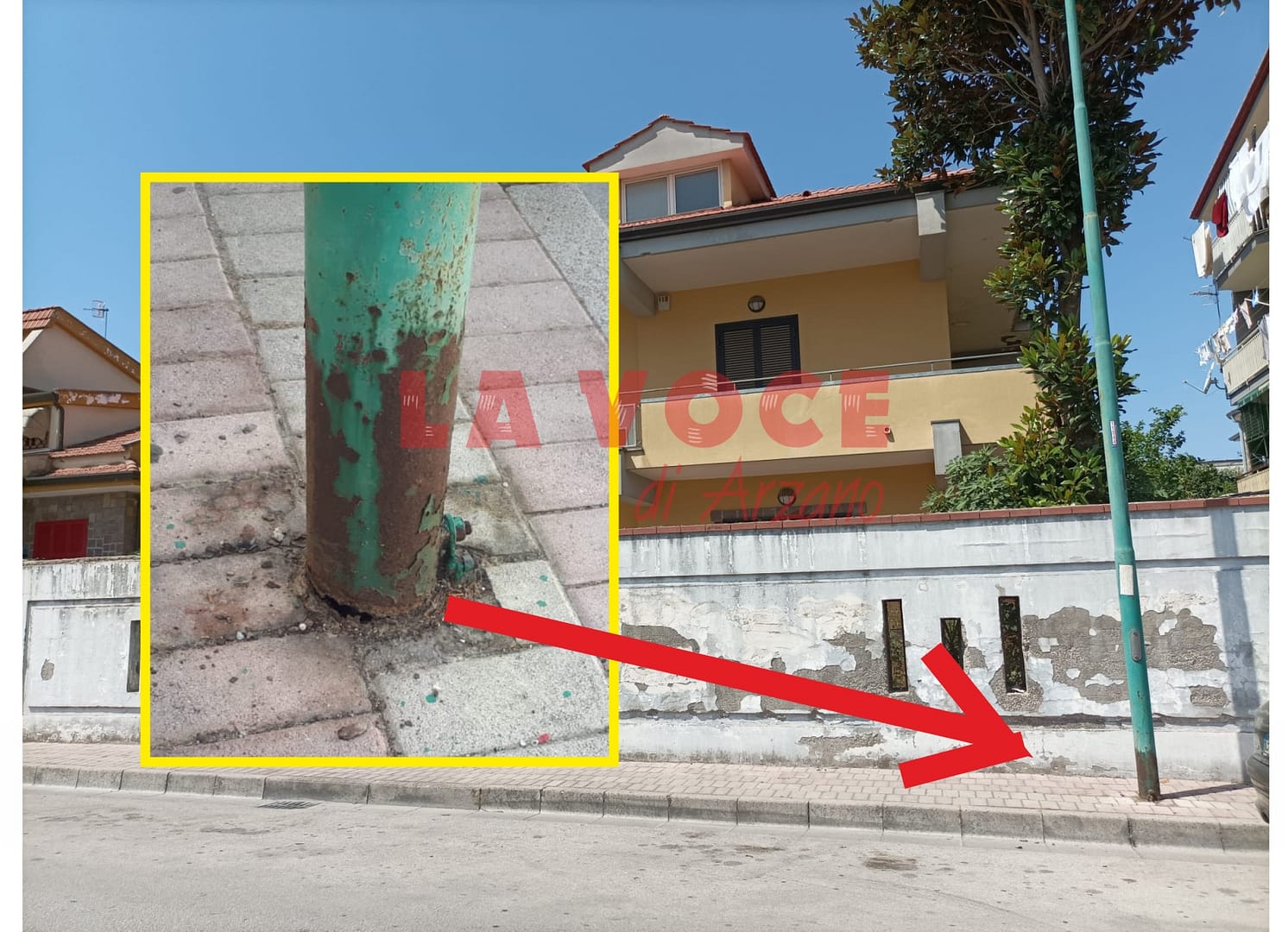 Pubblica illuminazione pericolosa in via Compagna
