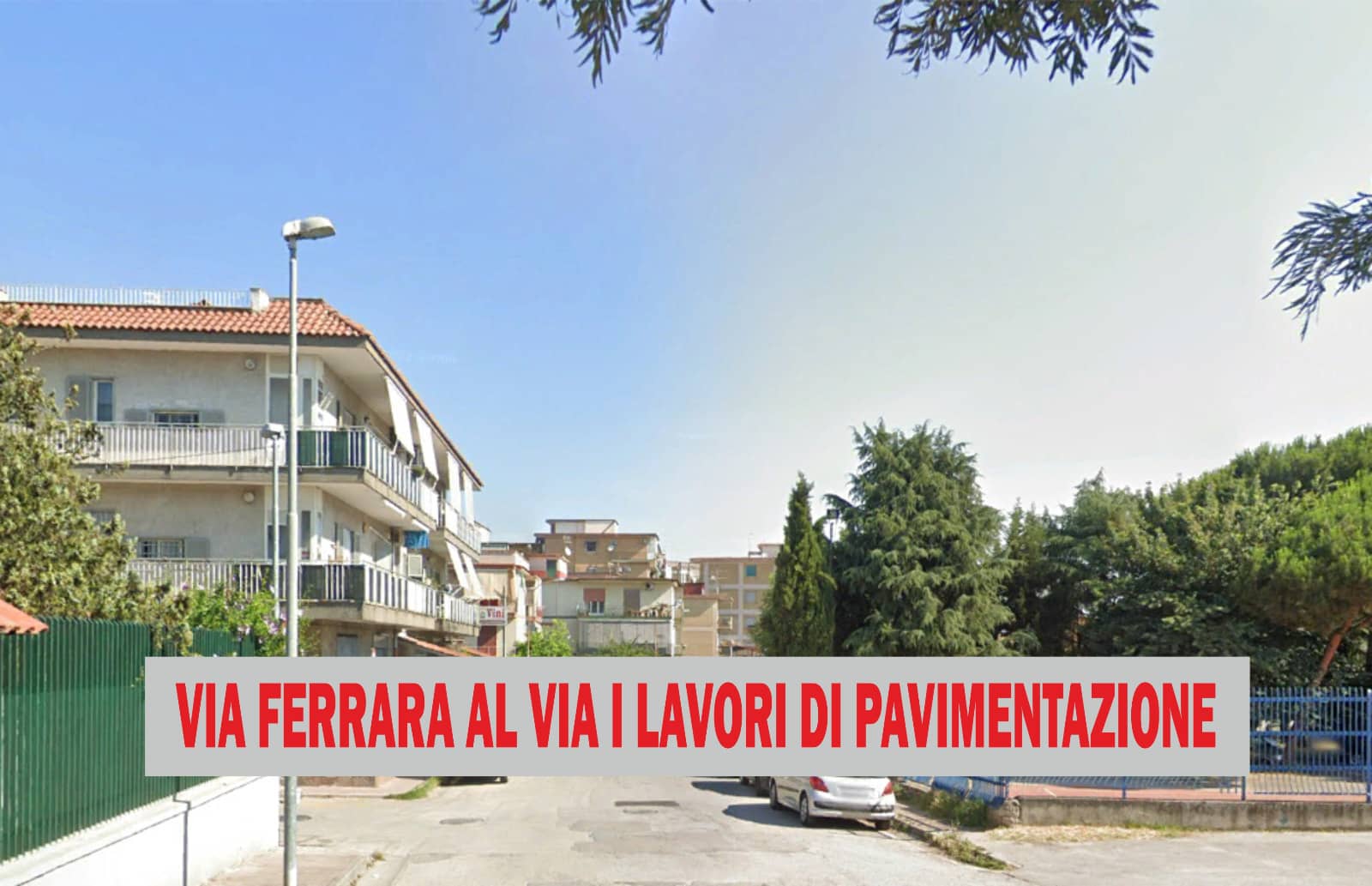 Via Ferrara e via Bianco partono i lavori