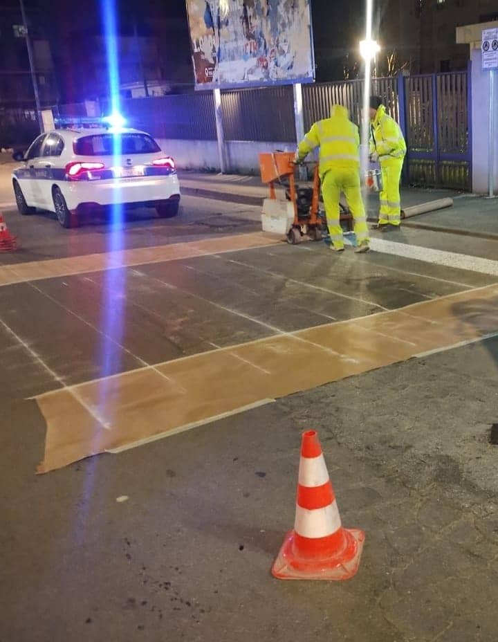 Sicurezza stradale, si parte con la segnaletica orizzontale