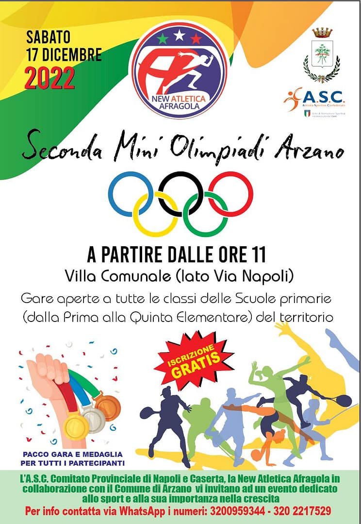 Seconda mini olimpiade,    sabato chiuso al traffico un trattato di via Napoli
