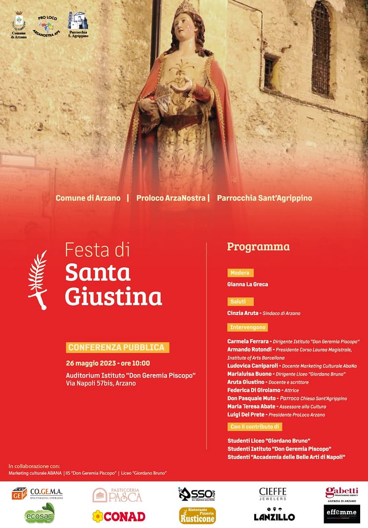 Festa di Santa Giustina, venerdì 26 conferenza pubblica