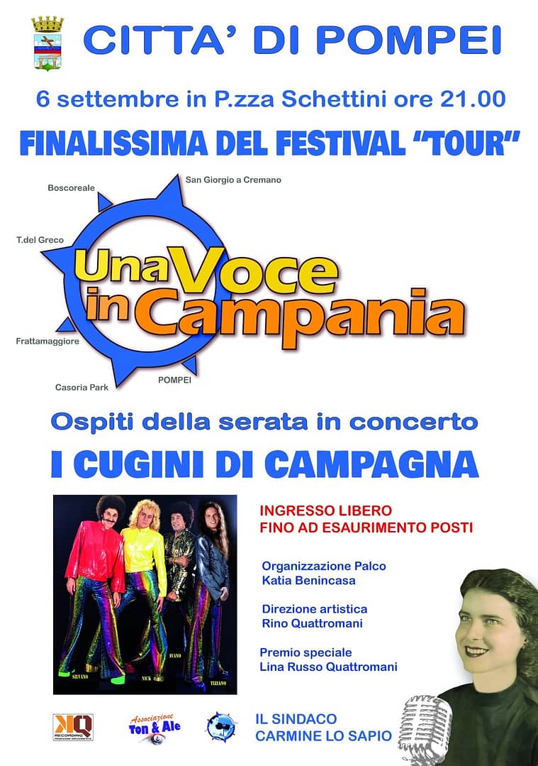 “Una Voce in Campania” gran finale con i Cugini di Campagna a Pompei