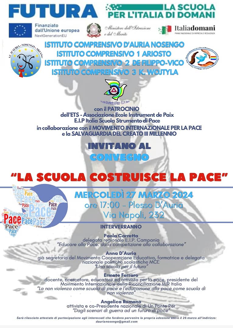 “LA SCUOLA COSTRUISCE LA PACE”