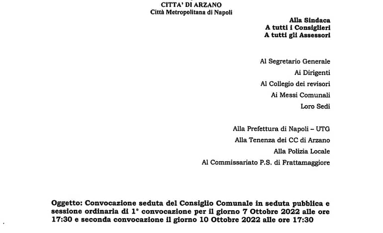 Primo Consiglio Comunale in diretta streaming
