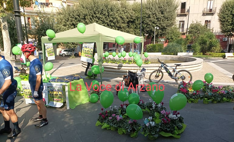 In piazza Cimmino i campioni del ciclismo contro la Fibrosi cistica