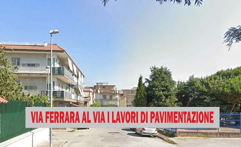 Via Ferrara e via Bianco partono i lavori