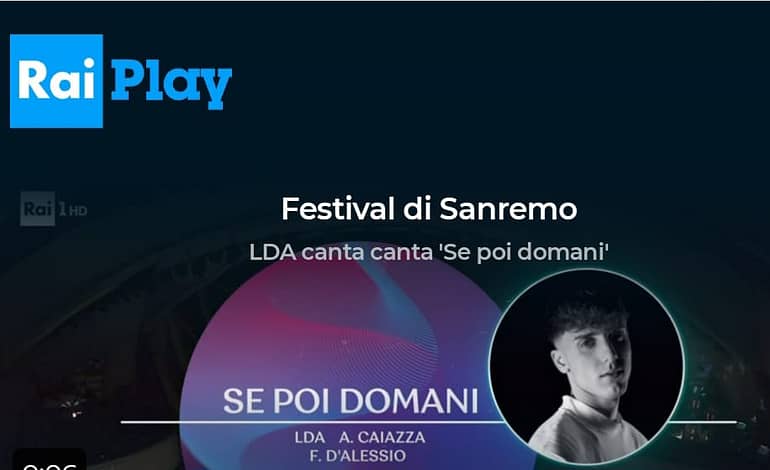 Un pizzico di Arzano al festival di Sanremo con LDA