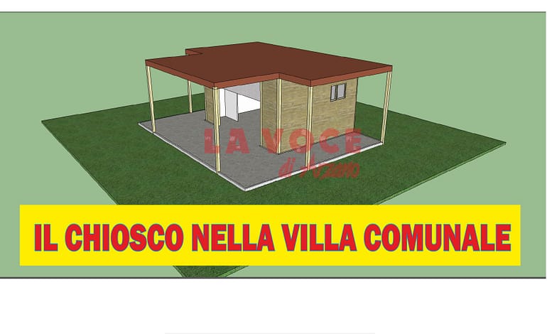 Presentato il progetto per il chiosco nella villa comunale
