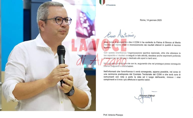 Importante conferimento per il coach dell’Arzano Volley Antonio Piscopo