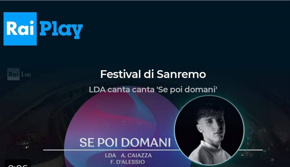 Un pizzico di Arzano al festival di Sanremo con LDA